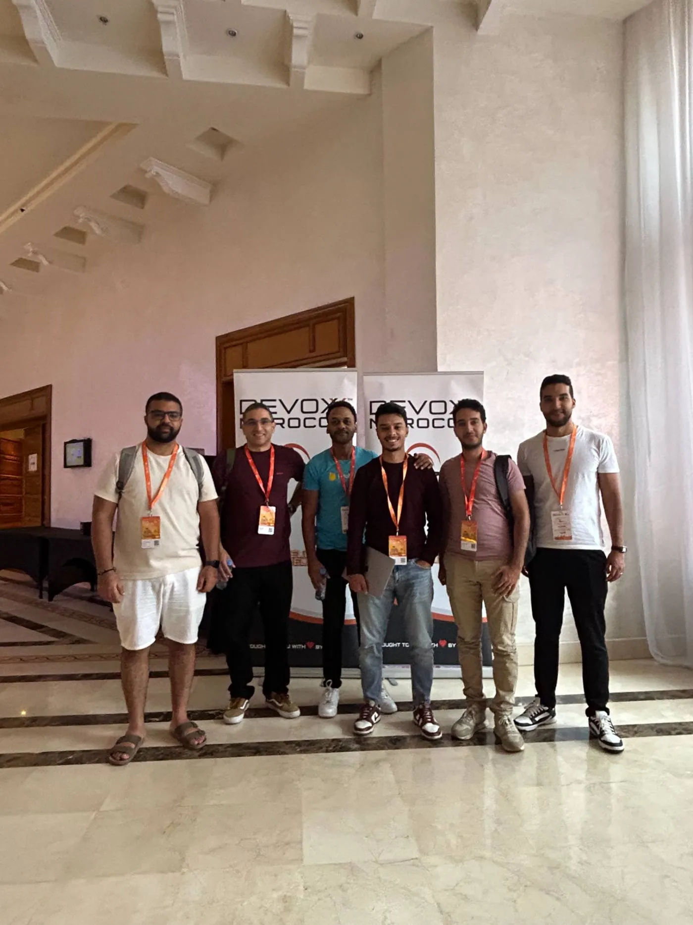 Team at a conference in Morocco