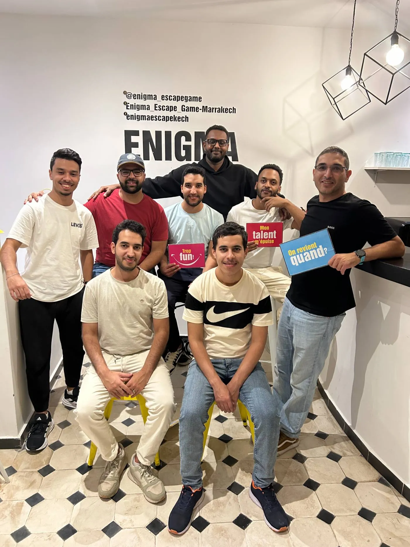 Team visiting a partner office in Morocco